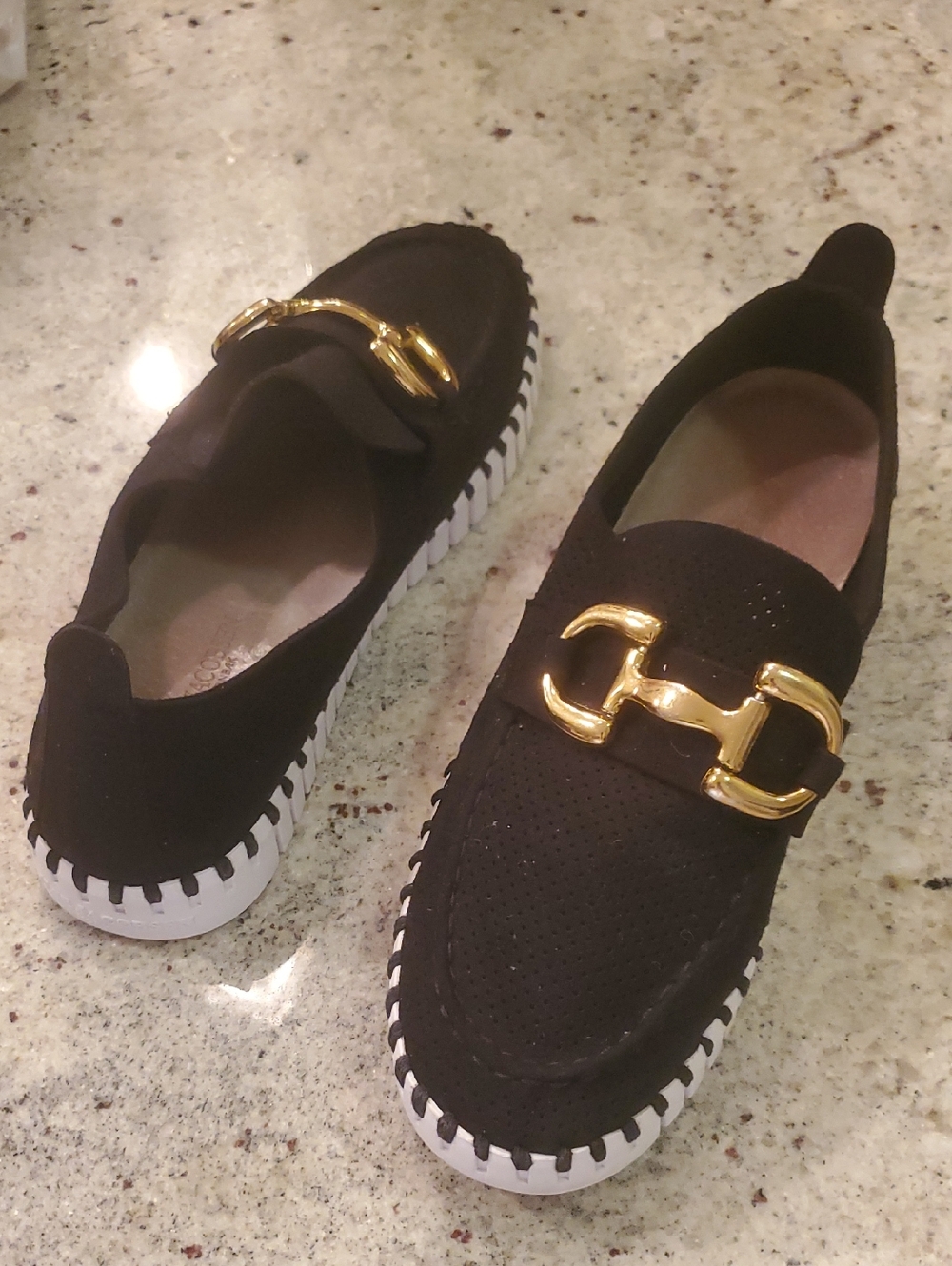Ilse Jacobson Tulip Buckle Black Loafer Women's Flats Shoes S 37 Eu, 6.5, 7 US